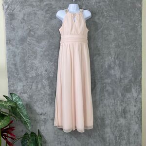 Tween Diva Girl Size 8 Maxi Dress Special Occasion Party Pink FANCIFUL Tie.